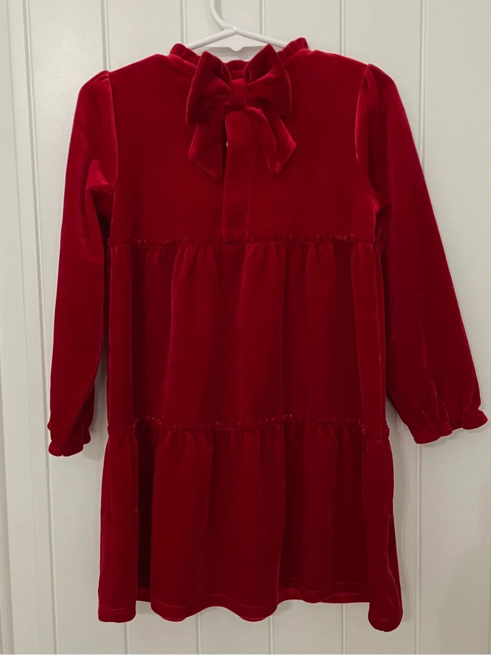Mud Pie Red Velvet Bow Dress